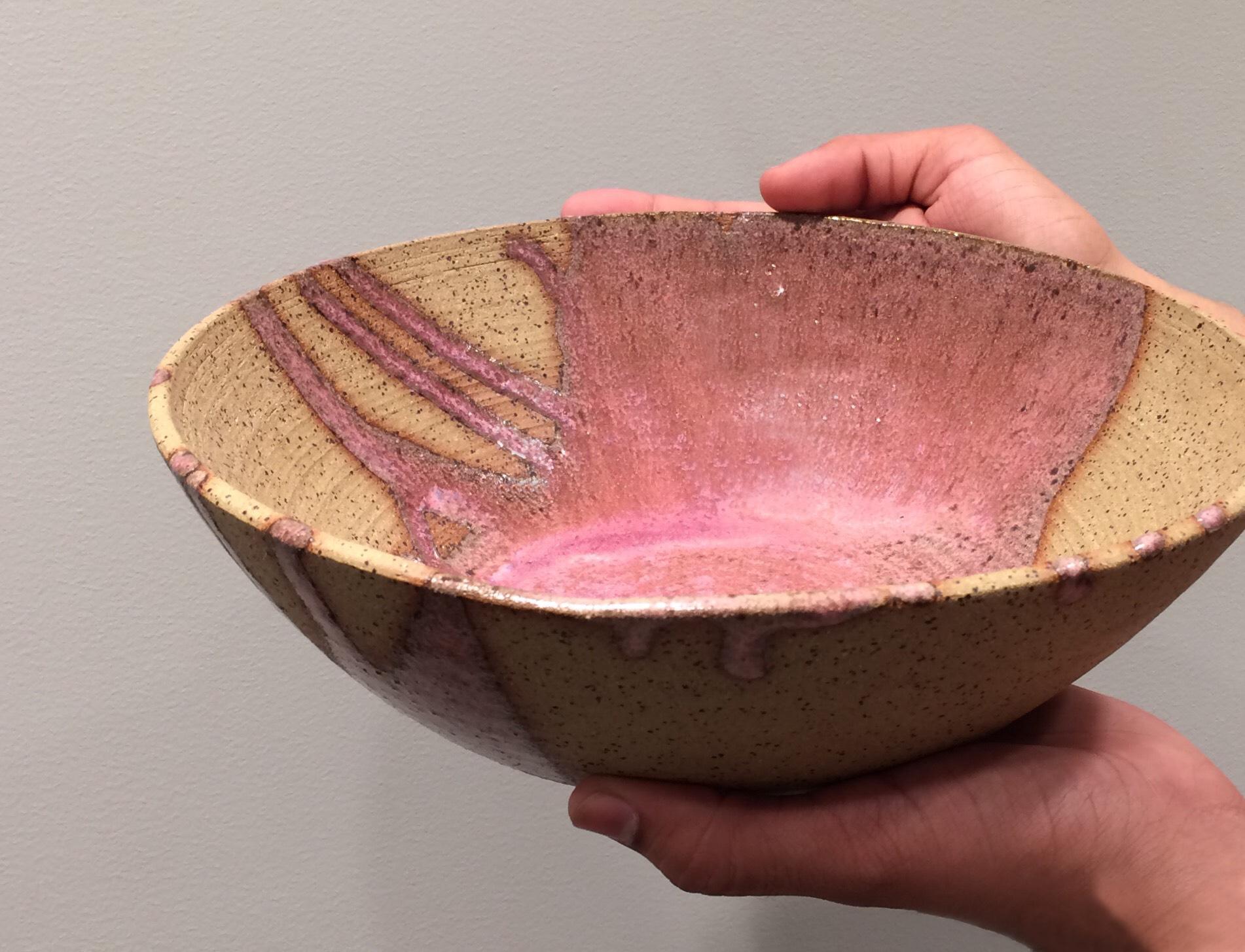 Pink Glaze Bowl from The Library Store